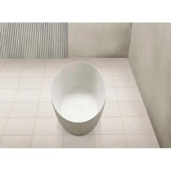 ВАННА ИЗ ИСКУССТВЕННОГО КАМНЯ ABBER STEIN AS9625-1.6 БЕЛАЯ МАТОВАЯ