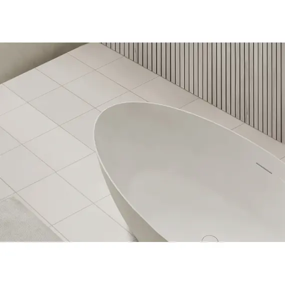 ВАННА ИЗ ИСКУССТВЕННОГО КАМНЯ ABBER STEIN AS9625-1.8 БЕЛАЯ МАТОВАЯ