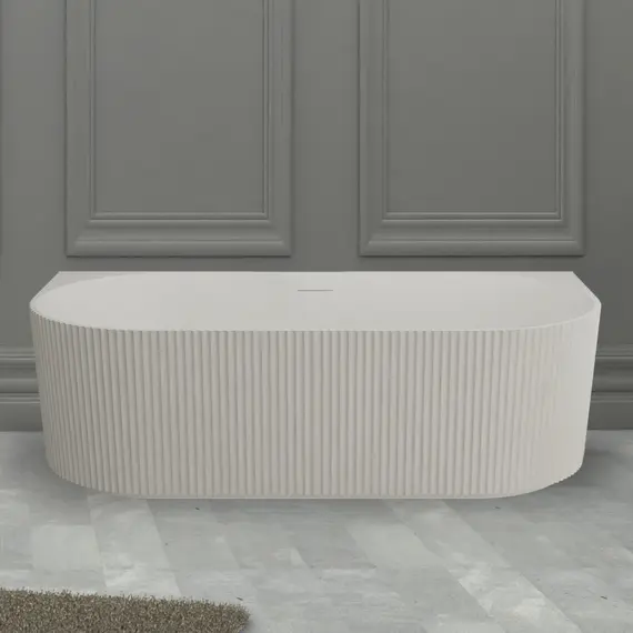 ВАННА ИЗ ИСКУССТВЕННОГО КАМНЯ ABBER STEIN AS9630 БЕЛАЯ МАТОВАЯ