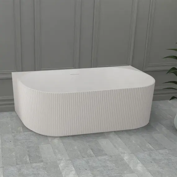 ВАННА ИЗ ИСКУССТВЕННОГО КАМНЯ ABBER STEIN AS9630 БЕЛАЯ МАТОВАЯ