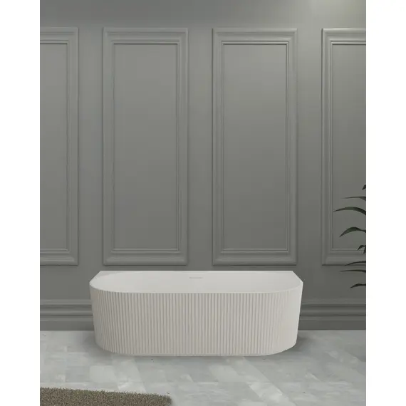 ВАННА ИЗ ИСКУССТВЕННОГО КАМНЯ ABBER STEIN AS9630 БЕЛАЯ МАТОВАЯ