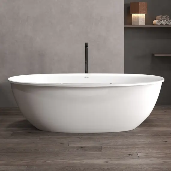 ВАННА ИЗ ИСКУССТВЕННОГО КАМНЯ ABBER STEIN AS9631 БЕЛАЯ МАТОВАЯ