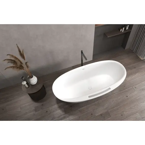 ВАННА ИЗ ИСКУССТВЕННОГО КАМНЯ ABBER STEIN AS9631 БЕЛАЯ МАТОВАЯ