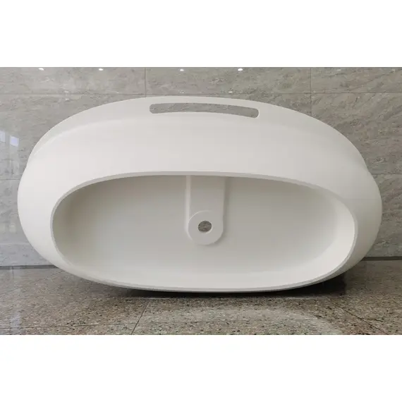 ВАННА ИЗ ИСКУССТВЕННОГО КАМНЯ ABBER STEIN AS9631 БЕЛАЯ МАТОВАЯ