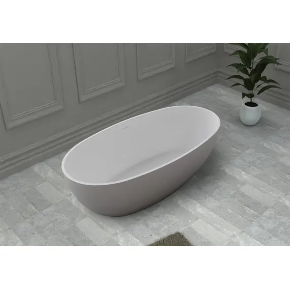 ВАННА ИЗ ИСКУССТВЕННОГО КАМНЯ ABBER STEIN AS9641-1.4 БЕЛАЯ МАТОВАЯ