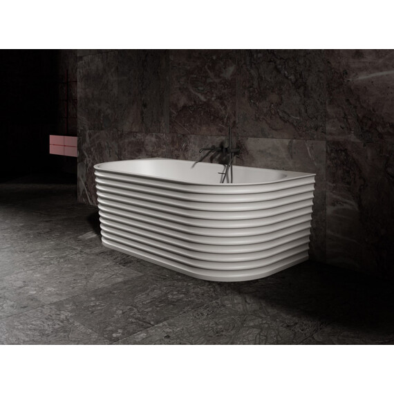 ВАННА ИЗ ИСКУССТВЕННОГО КАМНЯ ABBER STEIN AS9652 БЕЛАЯ МАТОВАЯ