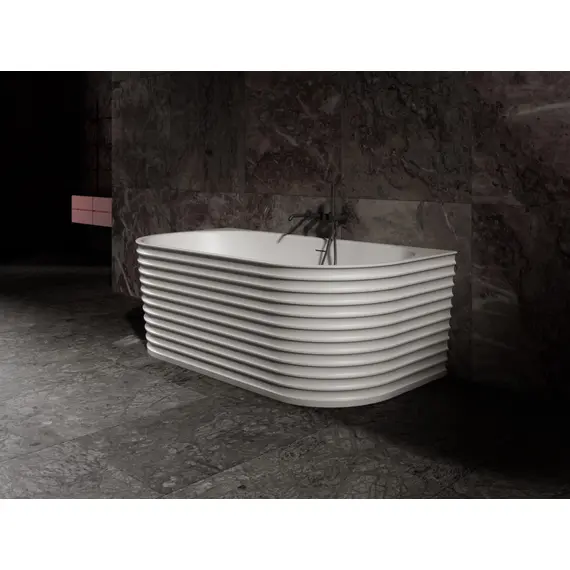 ВАННА ИЗ ИСКУССТВЕННОГО КАМНЯ ABBER STEIN AS9652 БЕЛАЯ МАТОВАЯ