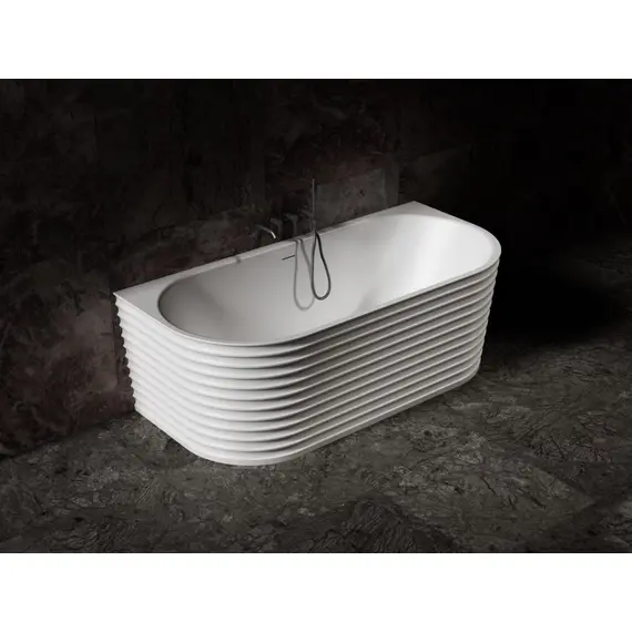 ВАННА ИЗ ИСКУССТВЕННОГО КАМНЯ ABBER STEIN AS9652 БЕЛАЯ МАТОВАЯ