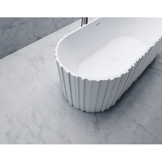 ВАННА ИЗ ИСКУССТВЕННОГО КАМНЯ ABBER STEIN AS9653 БЕЛАЯ МАТОВАЯ