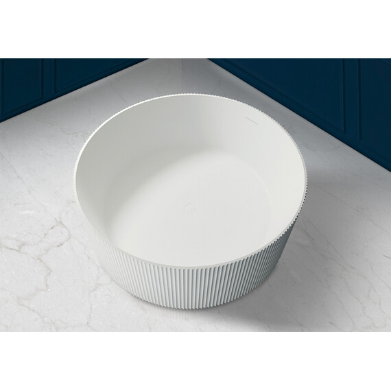 ВАННА ИЗ ИСКУССТВЕННОГО КАМНЯ ABBER STEIN AS9679 БЕЛАЯ МАТОВАЯ