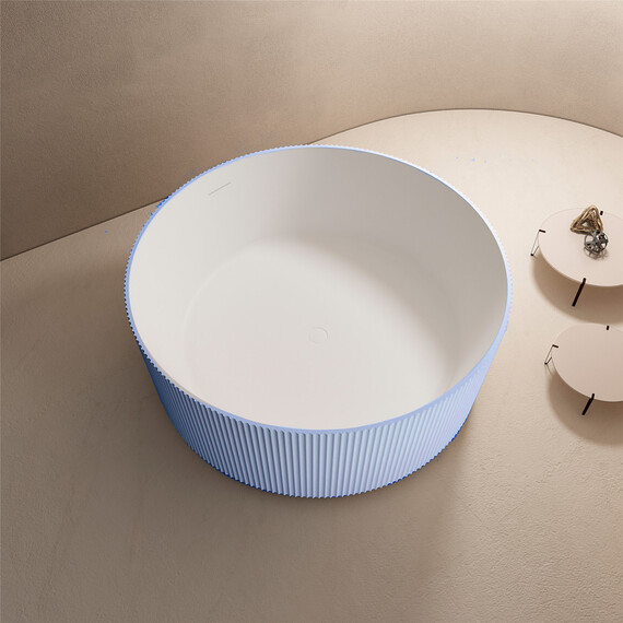 ВАННА ИЗ ИСКУССТВЕННОГО КАМНЯ ABBER STEIN AS9679BLAU ГОЛУБАЯ