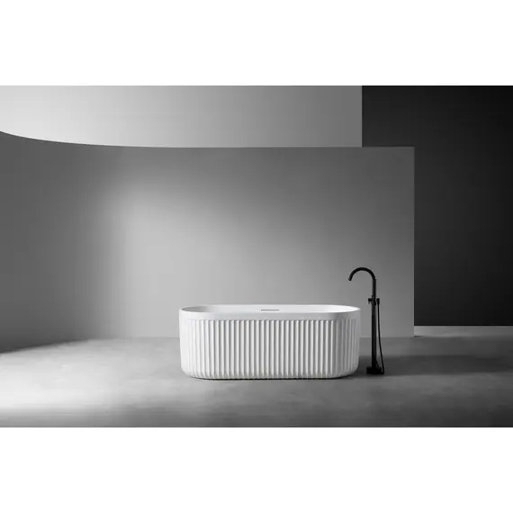 ВАННА ИЗ ИСКУССТВЕННОГО КАМНЯ ABBER STUTTGART AM9925 БЕЛАЯ МАТОВАЯ