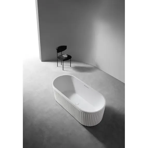 ВАННА ИЗ ИСКУССТВЕННОГО КАМНЯ ABBER STUTTGART AM9925 БЕЛАЯ МАТОВАЯ