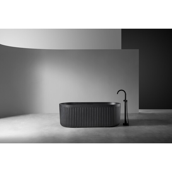 ВАННА ИЗ ИСКУССТВЕННОГО КАМНЯ ABBER STUTTGART AM9925B ЧЕРНАЯ МАТОВАЯ