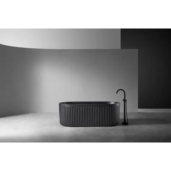 ВАННА ИЗ ИСКУССТВЕННОГО КАМНЯ ABBER STUTTGART AM9925B ЧЕРНАЯ МАТОВАЯ
