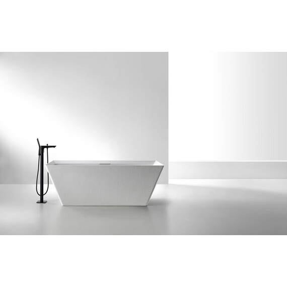 ВАННА ИЗ ИСКУССТВЕННОГО КАМНЯ ABBER BERLIN AM9912 БЕЛАЯ МАТОВАЯ