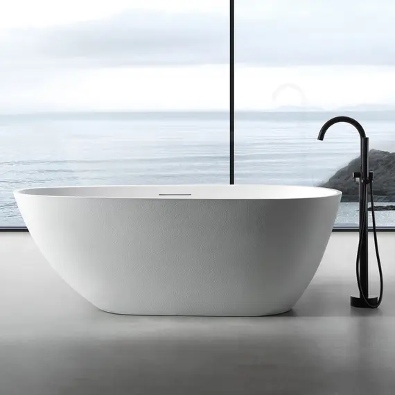 ВАННА ИЗ ИСКУССТВЕННОГО КАМНЯ ABBER DORTMUND AM9911 БЕЛАЯ МАТОВАЯ