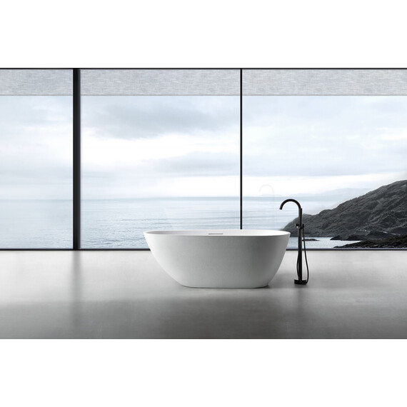 ВАННА ИЗ ИСКУССТВЕННОГО КАМНЯ ABBER DORTMUND AM9911 БЕЛАЯ МАТОВАЯ