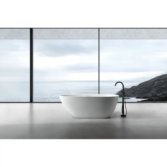 ВАННА ИЗ ИСКУССТВЕННОГО КАМНЯ ABBER DORTMUND AM9911 БЕЛАЯ МАТОВАЯ