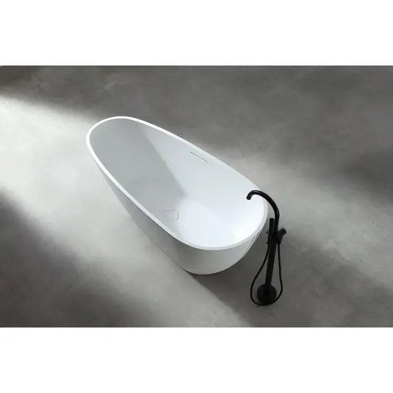 ВАННА ИЗ ИСКУССТВЕННОГО КАМНЯ ABBER DORTMUND AM9911 БЕЛАЯ МАТОВАЯ