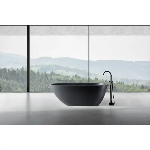 ВАННА ИЗ ИСКУССТВЕННОГО КАМНЯ ABBER DORTMUND AM9911B ЧЕРНАЯ МАТОВАЯ