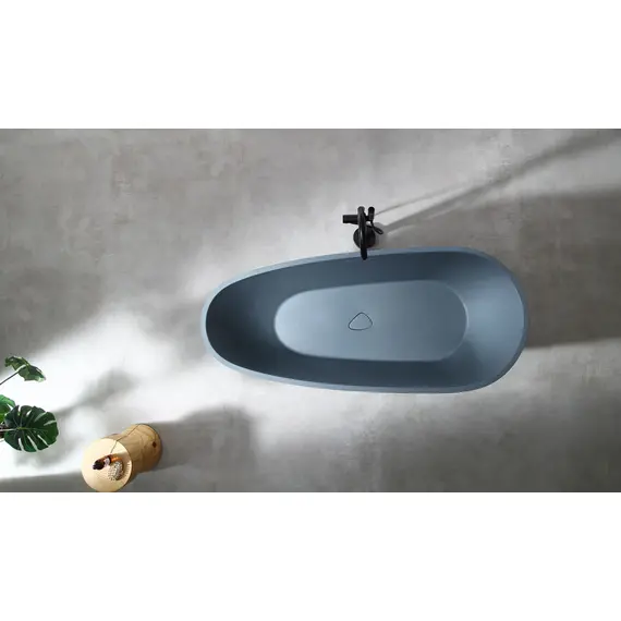 ВАННА ИЗ ИСКУССТВЕННОГО КАМНЯ ABBER DORTMUND AM9911G СЕРАЯ МАТОВАЯ