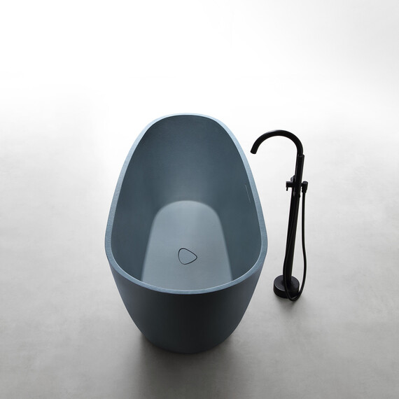 ВАННА ИЗ ИСКУССТВЕННОГО КАМНЯ ABBER DORTMUND AM9911G СЕРАЯ МАТОВАЯ