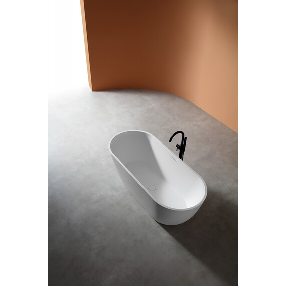 ВАННА ИЗ ИСКУССТВЕННОГО КАМНЯ ABBER FRANKFURT AM9941 БЕЛАЯ МАТОВАЯ