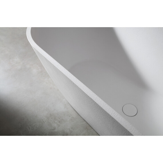 ВАННА ИЗ ИСКУССТВЕННОГО КАМНЯ ABBER FRANKFURT AM9941 БЕЛАЯ МАТОВАЯ
