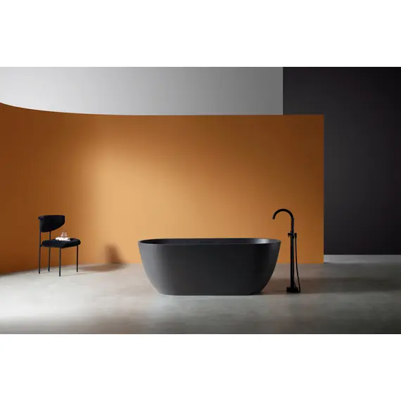 ВАННА ИЗ ИСКУССТВЕННОГО КАМНЯ ABBER FRANKFURT AM9941B ЧЕРНАЯ МАТОВАЯ
