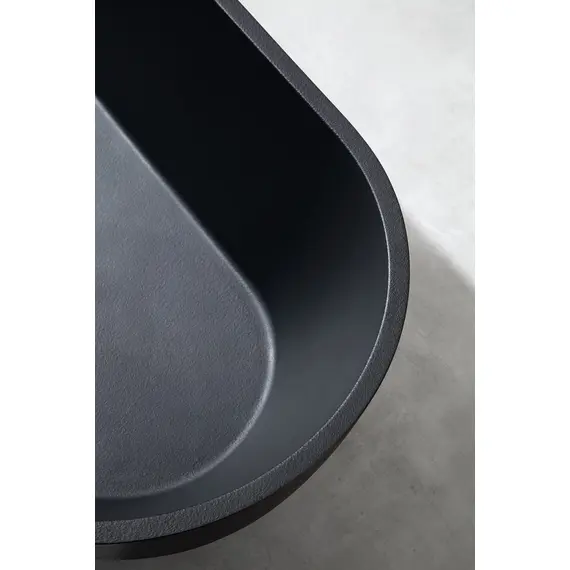 ВАННА ИЗ ИСКУССТВЕННОГО КАМНЯ ABBER FRANKFURT AM9941B ЧЕРНАЯ МАТОВАЯ