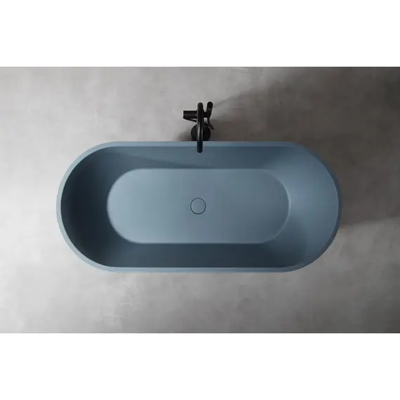 ВАННА ИЗ ИСКУССТВЕННОГО КАМНЯ ABBER FRANKFURT AM9941G СЕРАЯ МАТОВАЯ