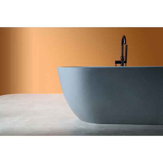 ВАННА ИЗ ИСКУССТВЕННОГО КАМНЯ ABBER FRANKFURT AM9941G СЕРАЯ МАТОВАЯ