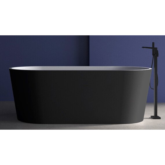 АКРИЛОВАЯ ВАННА ABBER AB9209MB ЧЕРНАЯ МАТОВАЯ