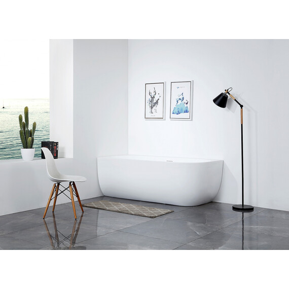 АКРИЛОВАЯ ВАННА ABBER AB9315 L БЕЛАЯ