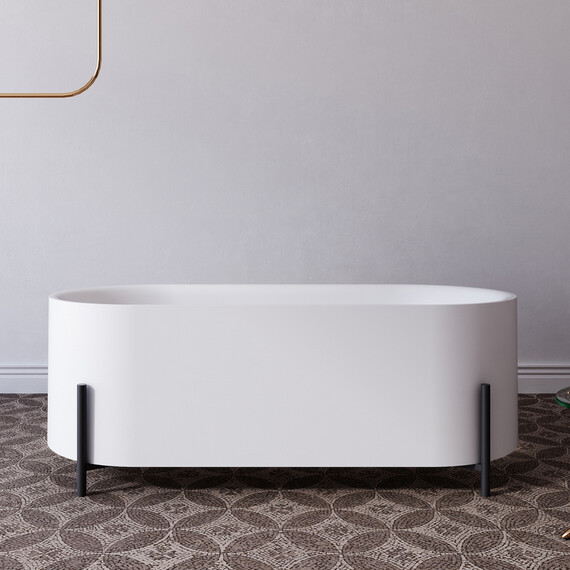 АКРИЛОВАЯ ВАННА ABBER AB9443 БЕЛАЯ