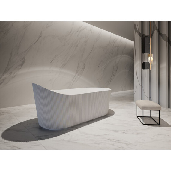 АКРИЛОВАЯ ВАННА ABBER AB9445MW БЕЛАЯ МАТОВАЯ