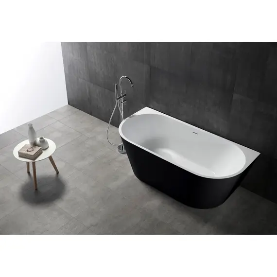 АКРИЛОВАЯ ВАННА ABBER AB9216-1.7MB ЧЕРНАЯ МАТОВАЯ