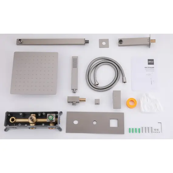 ДУШЕВАЯ СИСТЕМА ABBER DAHEIM AF8217SP СКРЫТОГО МОНТАЖА С ИЗЛИВОМ, САТИН