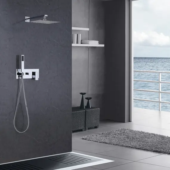 ДУШЕВАЯ СИСТЕМА ABBER DAHEIM AF8218 СКРЫТОГО МОНТАЖА БЕЗ ИЗЛИВА, ХРОМ