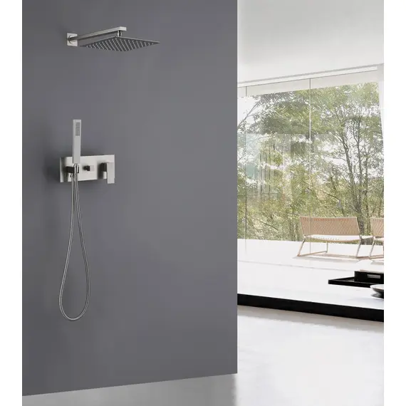 ДУШЕВАЯ СИСТЕМА ABBER DAHEIM AF8218SP СКРЫТОГО МОНТАЖА БЕЗ ИЗЛИВА, САТИН