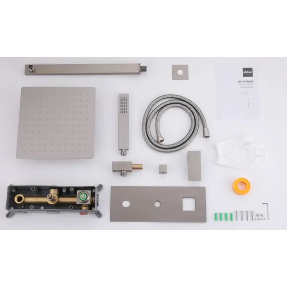 ДУШЕВАЯ СИСТЕМА ABBER DAHEIM AF8218SP СКРЫТОГО МОНТАЖА БЕЗ ИЗЛИВА, САТИН