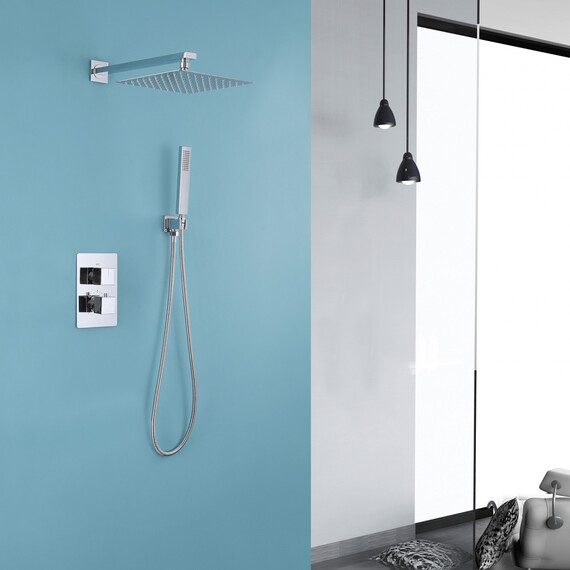 ДУШЕВАЯ СИСТЕМА ABBER DAHEIM AF8251 СКРЫТОГО МОНТАЖА БЕЗ ИЗЛИВА, ТЕРМОСТАТ, ХРОМ