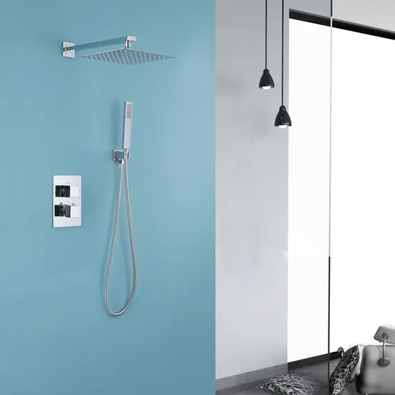 ДУШЕВАЯ СИСТЕМА ABBER DAHEIM AF8251 СКРЫТОГО МОНТАЖА БЕЗ ИЗЛИВА, ТЕРМОСТАТ, ХРОМ