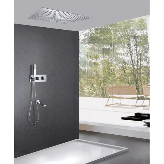 ДУШЕВАЯ СИСТЕМА ABBER DAHEIM AF8254 СКРЫТОГО МОНТАЖА С ИЗЛИВОМ, ТЕРМОСТАТ, ХРОМ