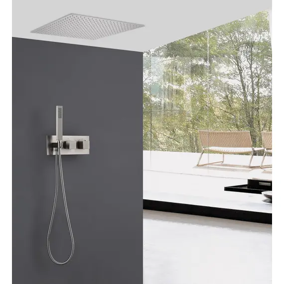 ДУШЕВАЯ СИСТЕМА ABBER DAHEIM AF8255SP СКРЫТОГО МОНТАЖА БЕЗ ИЗЛИВА, ТЕРМОСТАТ, САТИН