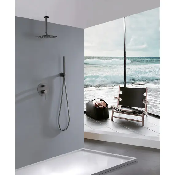 ДУШЕВАЯ СИСТЕМА ABBER EMOTION AF8821NG СКРЫТОГО МОНТАЖА БЕЗ ИЗЛИВА, НИКЕЛЬ