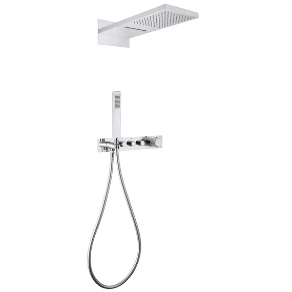 ДУШЕВАЯ СИСТЕМА ABBER RUND AF8752 СКРЫТОГО МОНТАЖА БЕЗ ИЗЛИВА, ТЕРМОСТАТ, ХРОМ