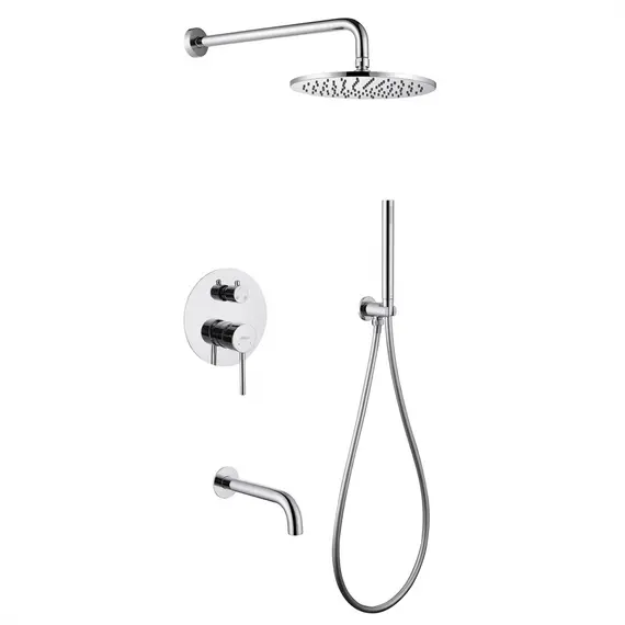 ДУШЕВАЯ СИСТЕМА ABBER WASSER KREIS AF8117 СКРЫТОГО МОНТАЖА С ИЗЛИВОМ, ХРОМ