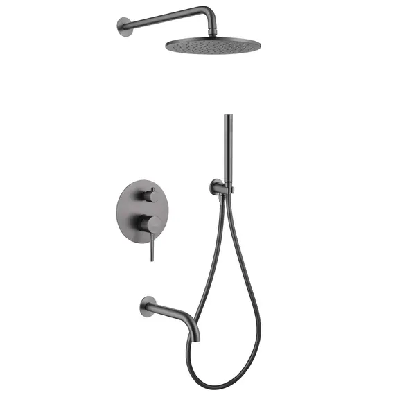 ДУШЕВАЯ СИСТЕМА ABBER WASSER KREIS AF8117NG СКРЫТОГО МОНТАЖА С ИЗЛИВОМ, НИКЕЛЬ